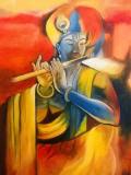 Alkaa Khanna │ Krishna │ 30x24 Inches │ Oil on Canvas │ INR 12K