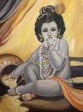 Alkaa Khanna │ Bal Krishna │ 30x18 Inches │ Oil on Canvas │ INR 10 K