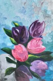 3-Anjoo-Bajaj-Goel-Tulips-Acrylic-on-Canvas