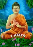 Surender-Morwal-Buddha-Oil-on-Canvas-39x29-Inches