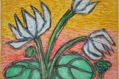 Nirmal-Thakur-Lotus-in-Yelllow-light-Mix-Media-13x15-inches-2007-3