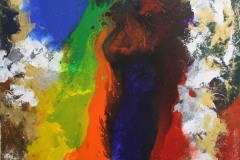 kishore-shanker-dissolving-rainbow-v-acrylic-on-canvas-36-x-30-inches-30k