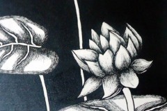 nirmal-thakur-moon-light-lotus-mix-media-on-canvas-12x12-inches-4k