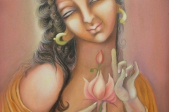 simret-jandu-me-gautami-and-the-buddha-oil-on-canvas-36x48-inches