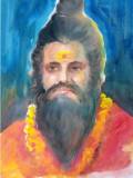 Bhushan Saini Sant Poster Color on Paper 30x24 Inches 15K
