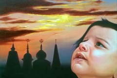 rajpal-kalia-sabka-maalik-ek-oil-on-canvas-21x28-inches-sold