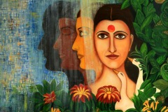shraboni-banerji-evolution-oil-on-canvas-36x36-inches-30k