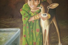 anu-kalra-khilta-bachpan-oil-on-canvas-36-x-24-inches