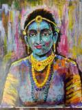 Girija Shankar Aadivasi Sondrya Acrylic on Paper 30x24 Inches 10K