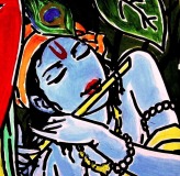 Shakti-Singh-Ahlawat-Krishna-4-Acrylic-on-Canvas-30-x-30-Inches