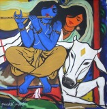 Shakti-Singh-Ahlawat-Radha-Krishna-1-Acrylic-on-Canvas