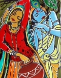 Shakti-Singh-Ahlawat-Radha-Krishna-2-Acrylic-on-Canvas
