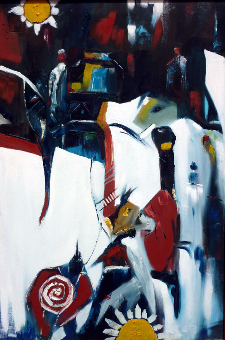 Shivani Parmar Born 1986 Life Oil on Canvas 36x30 Inhes