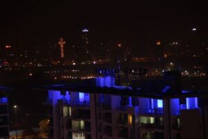Blue Glow in the Chaos